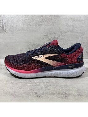 Brooks Ghost 16 Running Shoes - Women's Size 10 - Pink Blue